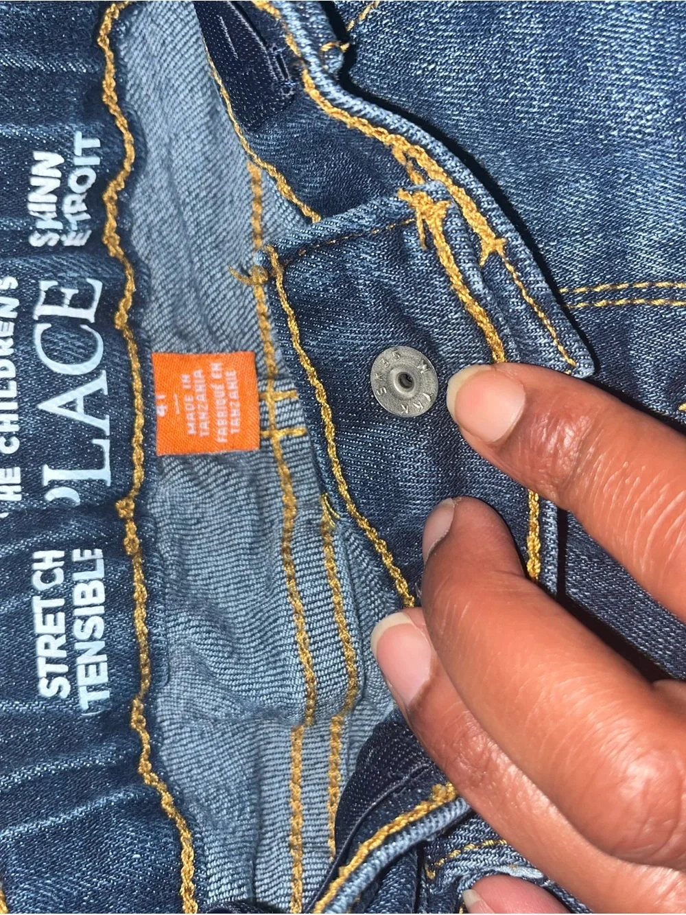The Children's Place Boys Dark Blue Jeans